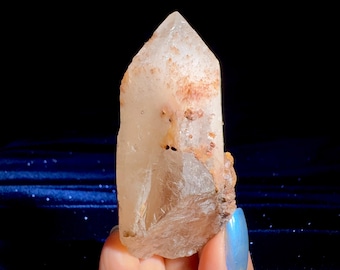 SÄLLSYNT Snöros Lemurisk Kvarts-Vit Drömcoatkvarts, Druzykvarts, Maria Magdalena, Gudomlig Feminin och Kärlek, Hjärtkristallenergi