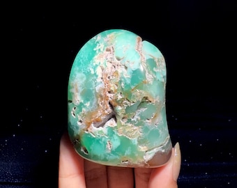 Kazakstan Krysopras Palmsten, Kristall av stillhet och förnyelse, Dammenergi, Inre frid, Jord- och vattenelement