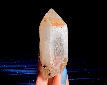 SÄLLSYNT Snöros Lemurisk Kvarts-Vit Drömcoatkvarts, Druzykvarts, Maria Magdalena, Gudomlig Feminin och Kärlek, Hjärtkristallenergi