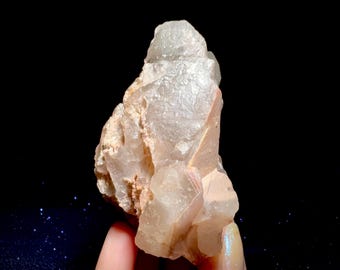 SÄLLSYNT Drömängskvarts - Rosa & Grön Fantomkvartskristall, Rekordhållarkvarts, Jord- och Luftelement, Blomsterfe, Jungfruenergi