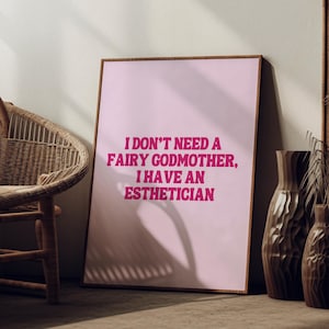 Esthetician Poster Aesthetician Decor Esthetician Decor Beauty Salon Wall Art Dermatology Print Esthetician Gift Beauty Salon Decor Estie