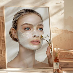 Beauty Salon Decor Calming Spa Art Facial Room Decor Beautician Print Dermatology Poster Skin Clinic Decor Esthetician Poster Beautician Art