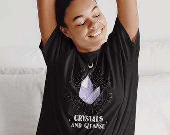 Crystals & Cleanse T-Shirt: Esthetician Spiritual Spa Tee