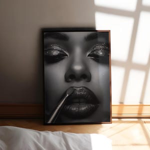 Poster di trucco Poster MUA Poster di salone di bellezza Arte murale Moda retrò Poster di rivista di trucco Decorazione glamour gotica Poster di trucco di lusso Arte murale di design