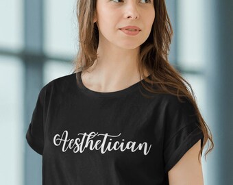 Camiseta de esteticista. Camiseta de esteticista. Regalo de esteticista. Camiseta de esteticista. Camiseta de esteticista. Regalo de terapeuta de cuidado de la piel.