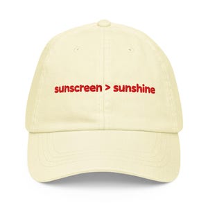 Sunscreen Cap Wear Sunscreen Hat Dermatologist Gift Skin Care Junkie Esthetician Hot Girl Walk Hat Skincare Gifts Fun Dad Hat Sunshine Lover