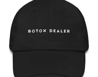 Boné de revendedor de botox, chapéu de botox, presentes de enfermeira estética, chapéu de enfermeira cosmética