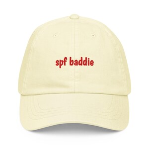 SPF Baddie Cap Spf Hat SPF Cap Skincare Merch Esthetician Gift Ideas Beautician Gifts Cosmetologist Skin Therapist Hat Pastel Cap Aesthetics