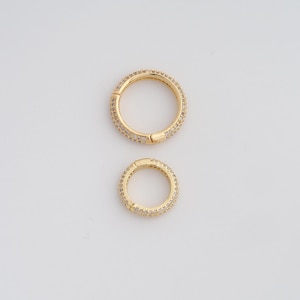 Gold Openable Clasp,18K Gold Filled Snap Clasp,Dainty Round Clasp,DIY Jewelry Findings Making