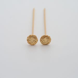 5 pcs Gold Flower Head Pins,18K Gold Filled Flower Head Pins,DIY Jewelry Findings Making