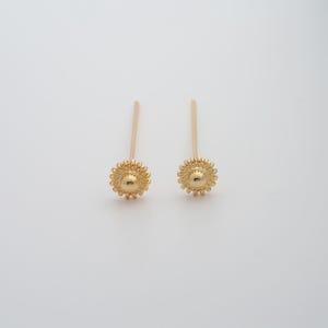 5 pcs Gold Flower Head Pins,18K Gold Filled Flower Head Pins,DIY Jewelry Findings Making