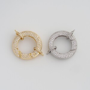 Gold Snap Clasp,18K Gold Filled Openable Clasp,Dainty Round Clasp,DIY Jewelry Findings Making