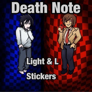 Death Note Light Yagami & L stickers