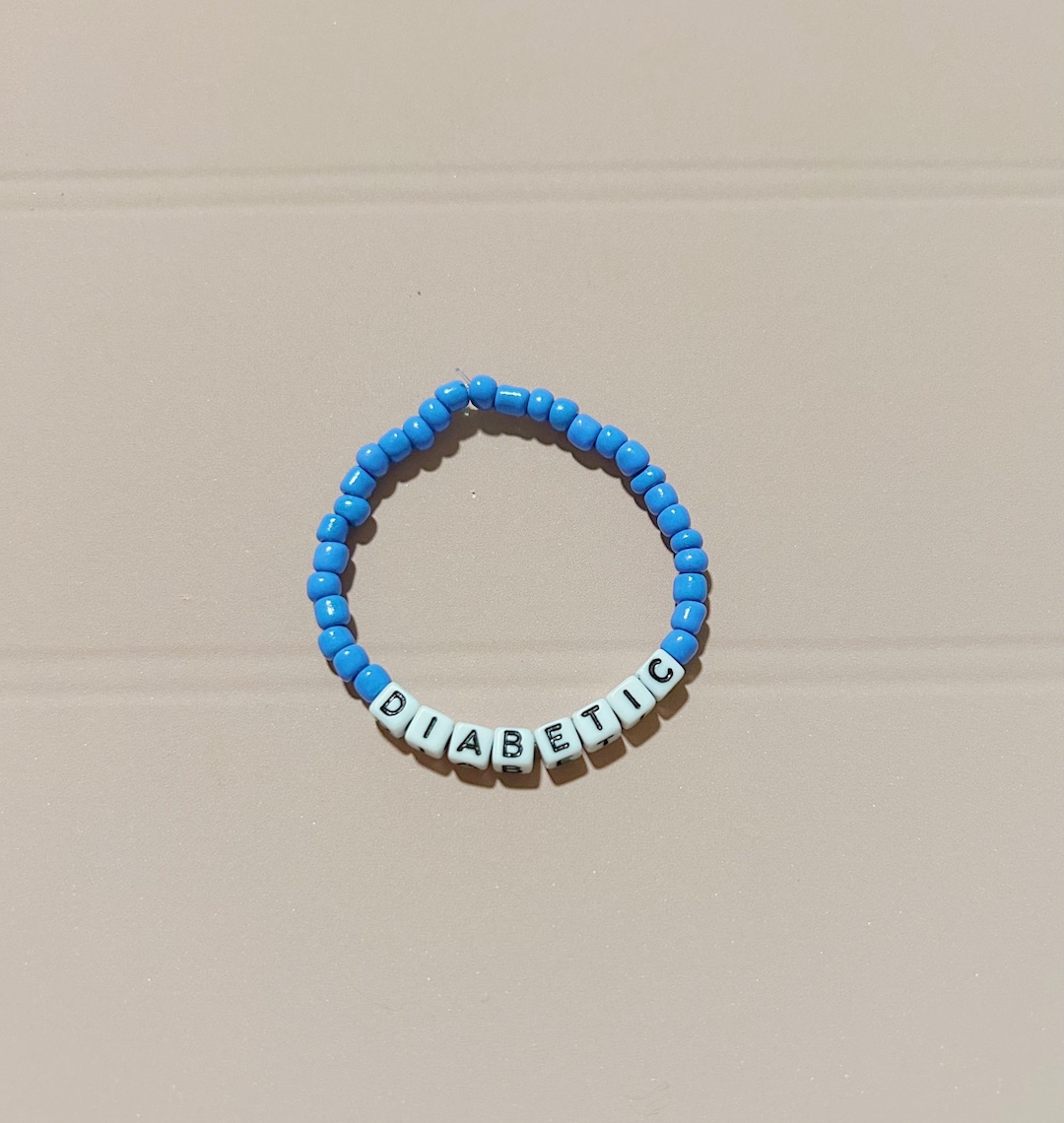 Beaded Diabetic Bracelet Handmade Jewelry Medical Bracelets