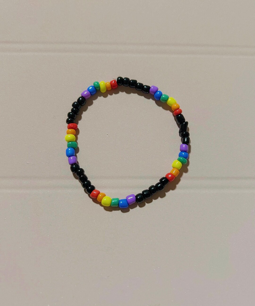 LGBTQ+ Rainbow Beaded Bracelet | Pride | Love Wins | Handmade Bracelet ...
