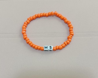 Beaded multiple sclerosis bracelet | Handmade Jewelry | Medical bracelets | MS | Bulk bracelets