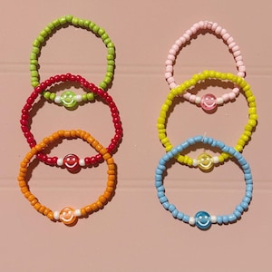 Smiley face bracelet | Handmade Jewelry |  Colorful | Happy | Smiles |Smiley face |Summer bracelets