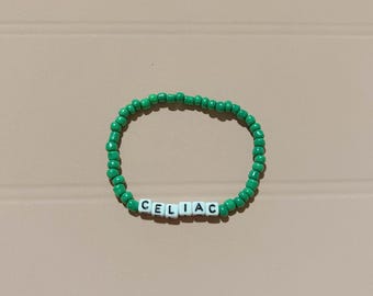 Beaded Celiac Disease bracelet | Handmade Jewelry | Medical bracelets | Celiac Disease | Bulk bracelets