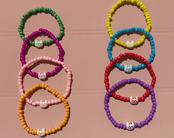 Cat charm bracelet | Handmade Jewelry | colorful cat bracelet | Colorful | animal |kittens | cats | Summer bracelets | cat bracelet