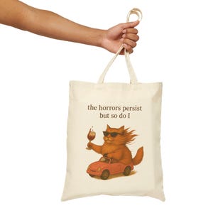 Funny Cat Tote Bag Cat Lover Gift Bag Cat Gift For Mom Cute Cat Gift Ironic Tote Bag Animal Lover Gift Aesthetic