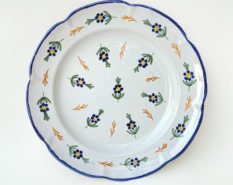 A French Faience Plate, 19th century