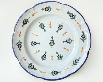 A French Faience Plate, 19th century