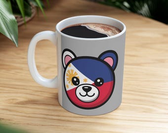 Philippine Flag Ceramic Mug, Pinoy Pride Gift