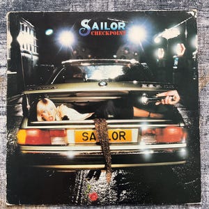 Vintage 1977 Sailor – Checkpoint Vinyl LP, Pop Rock Album, 70s British Rock, Collectible Classic Vinyl Record