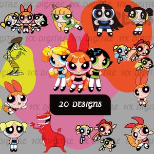 Powerpuff Girls PNG, Powerpuff Girls SVG-Bundle, Mädchen Shirt SVG-Png-Dateien, Powerpuff Girls Cricut-Dateien, Powerpuff Girls Digitale Dateien