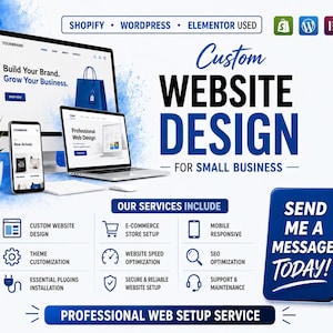 Custom WordPress Website Design for Small Business | E-commerce, Blog, SEO Optimization