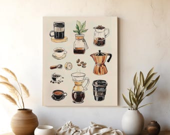 Rustic Coffee Print Collection – Vintage Kitchen Art (Digital Download)