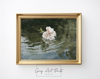 Cherry Blossom Painting Print - Vintage Floral Botanical Art (Digital Download)