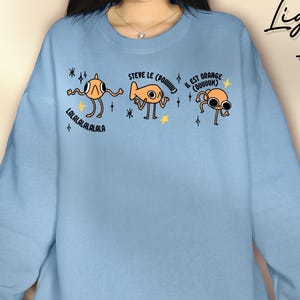 Le Poisson Steve Sweatshirt, Funny Orange Fish Meme Shirt, Quirky Animal Humor Shirt, Steve the Fish Gift