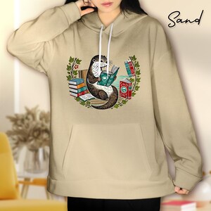 Bookish Otter Sweatshirt and Hoodie, Reading Party Animal Shirt, Funny Bookworm Shirt, Weird Otter Humor, Gift for Animal & Book Lovers