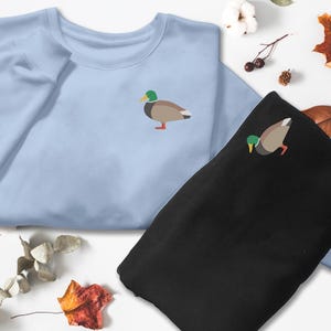 Mallard Duck Embroidered Shirt, A Quirky Touch for Duck Lovers