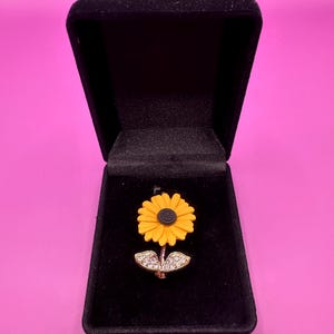 Sonnenblume Brosche