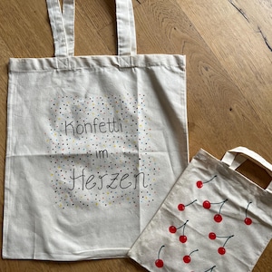 hand-painted jute bags