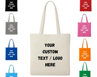 Bolsa de lona personalizada con logotipo, bolsa reutilizable de algodón ecológico personalizada, multicolor, regalo promocional, obsequios para fiestas al por mayor.
