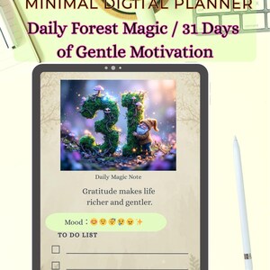 Daily Magic Note Vol.2 | 31-Day Calendar | Gnome Fantasy A5 Planner | PDF