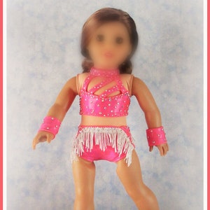 Order a Custom Dance Costume for your 18 inch doll such as the American favorite