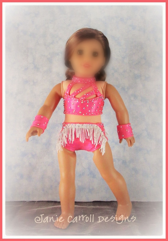 Order a Custom Dance Costume for your 18 inch doll such as the American favorite
