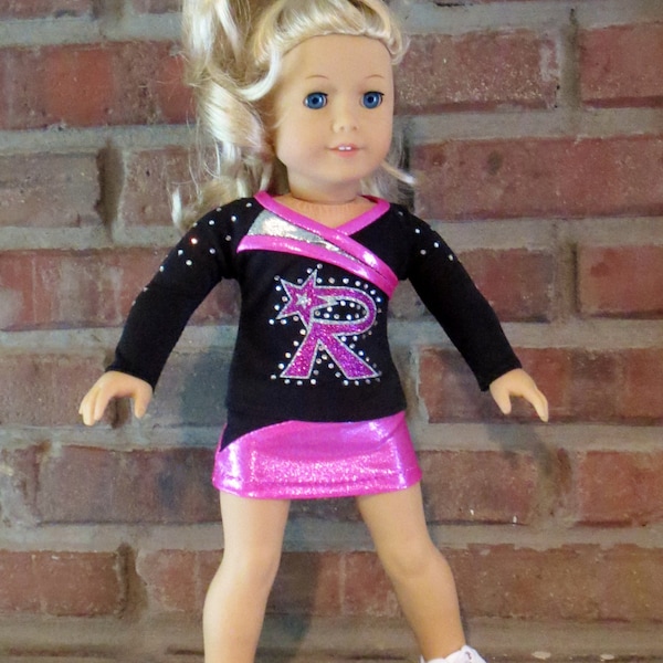 DELUXE Custom Cheerleader Skort Set for 18" doll such as the American favorite
