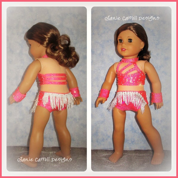 Order a Custom Dance Costume for your 18 inch doll such as the American favorite