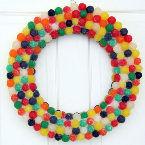 Gum Drop Candy Wreath // Candy Wreath