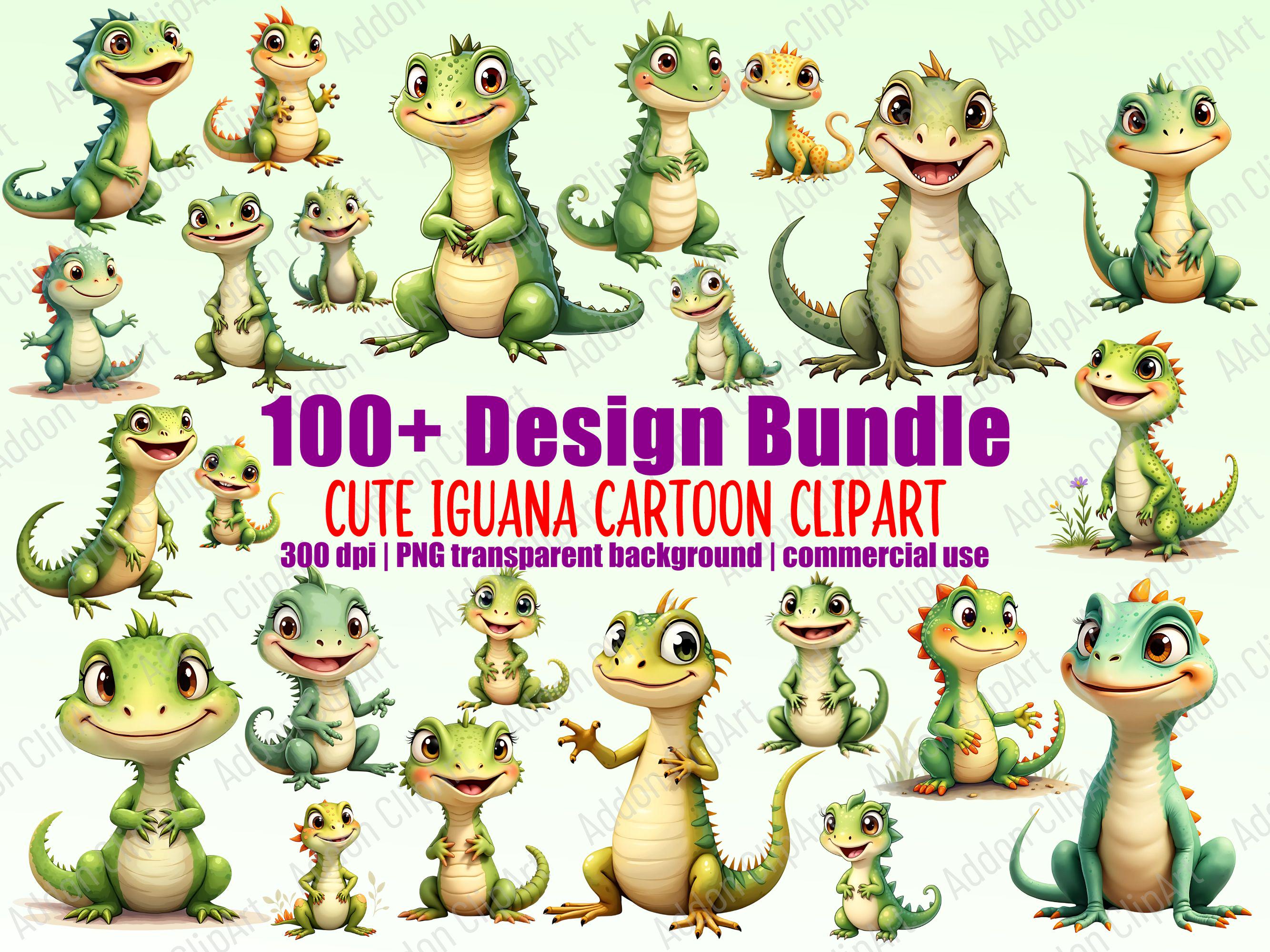 Iguana cartoon - Etsy 日本