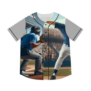 Baseball Jersey Umpire vs Pitcher Stand-Off Men&#39;s, Sport Athlete Game Gear Team Support Win, Baseball Battle Fan Player