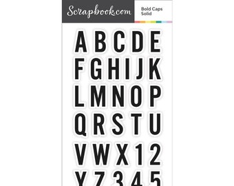 Bold Alphabet Stamps by Scrapbook.com