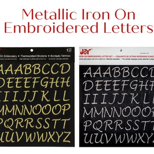 Glitter Monogram Iron On, Monogram Iron on Transfer, Iron on Letters,  Glitter Vinyl, Heat Transfer Monogram 