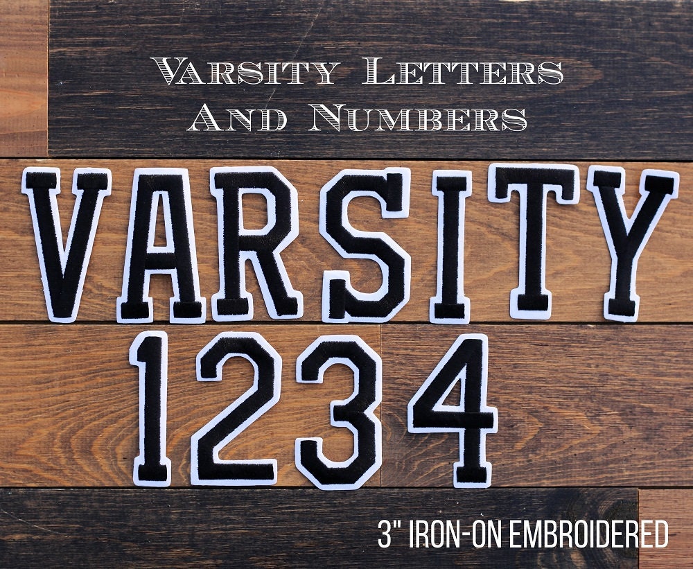 Iron on Chenille Letters, Iron on Varsity Letters, Chenille Varsity Letters,  Iron on Letter Patches, Chenille Varsity Letter Patches 