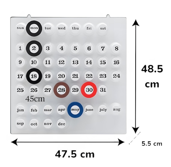 カレンダー・スケジュール Ring a Date Calendar Ring A Date Wall Calendar - Stacked Store